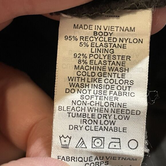 Prana Alana Skort Elastic Drawstring Gray Green Golf Hiking Women's Size M - Picture 14 of 14